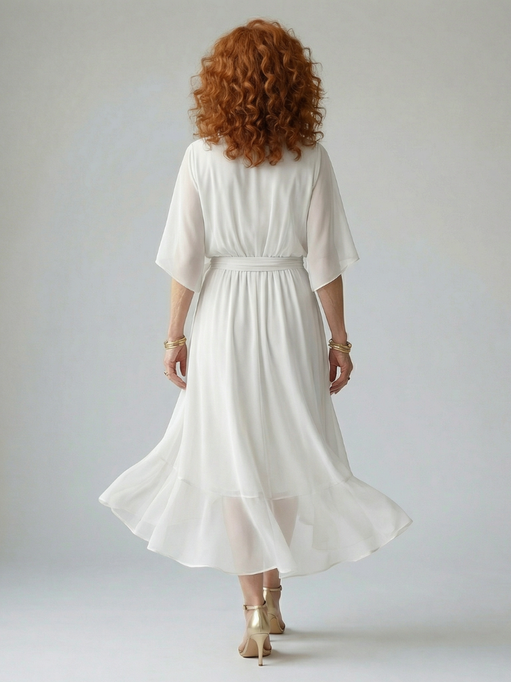 Auvelle | Robe Midi Drapée Elric