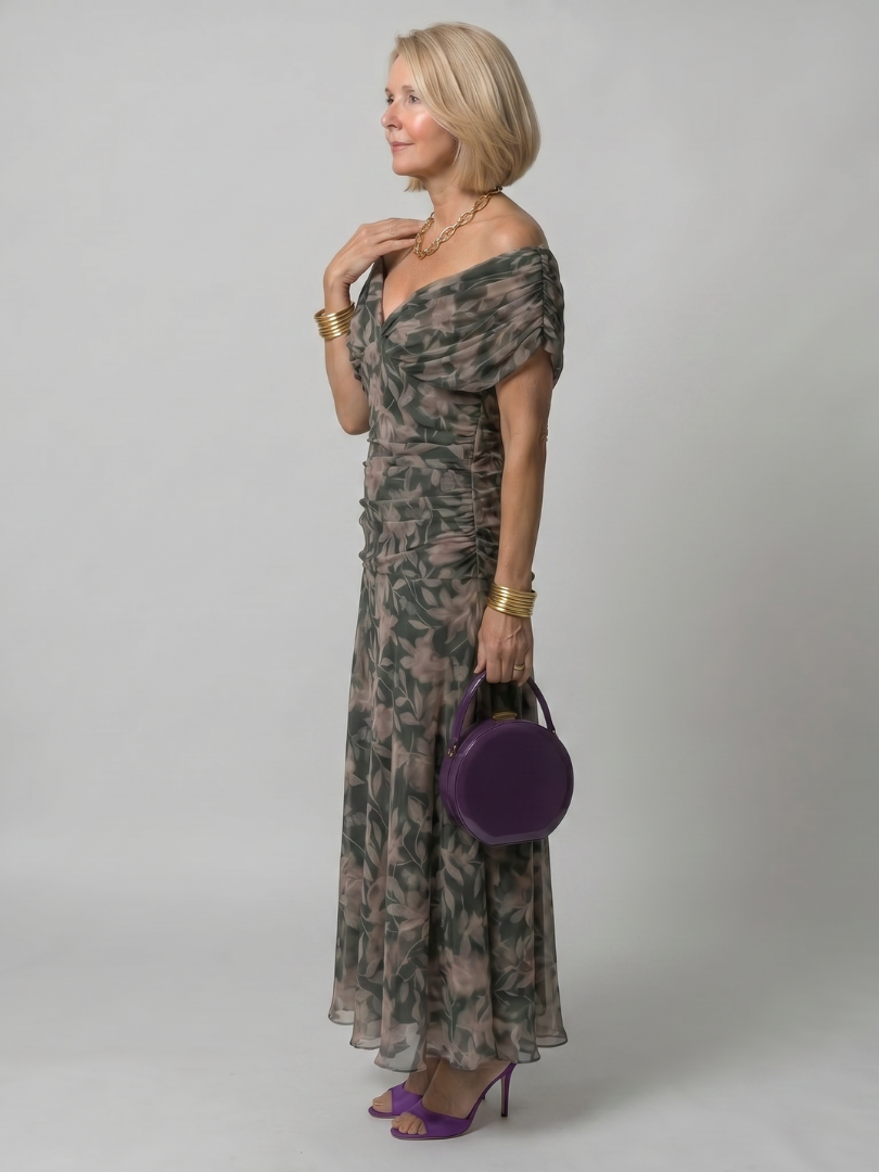 Auvelle | Robe Midi Décolletée