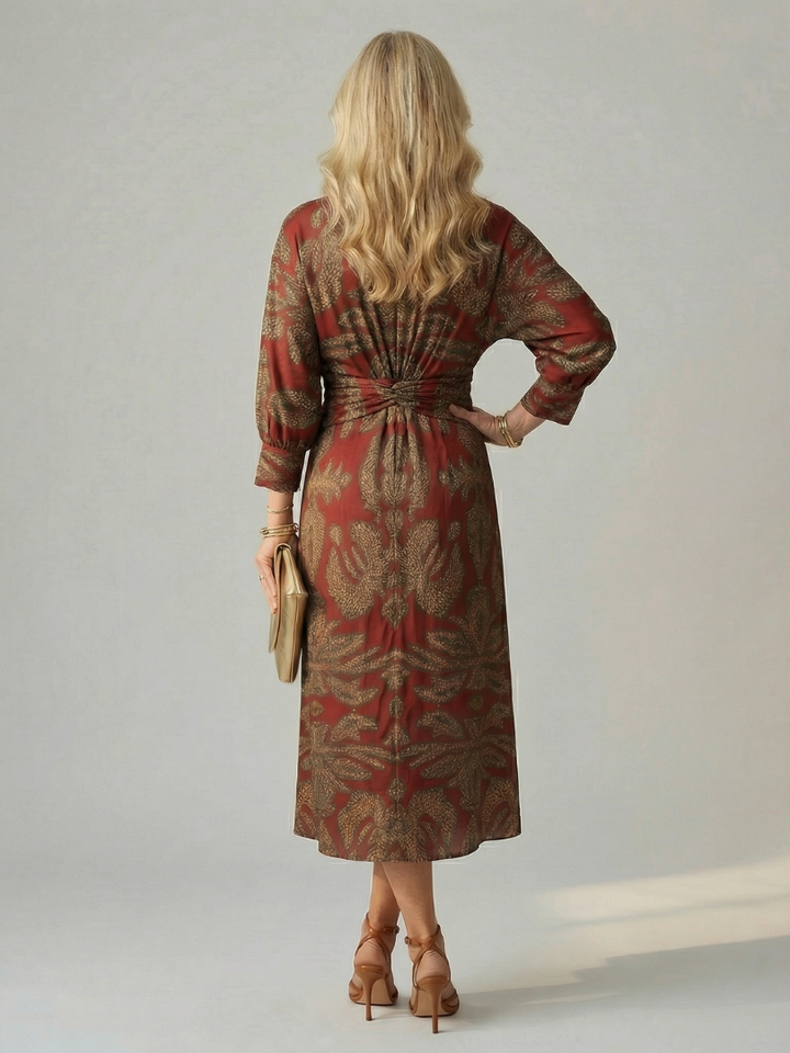 Auvelle | Robe Midi Wrap Naturelle Lune
