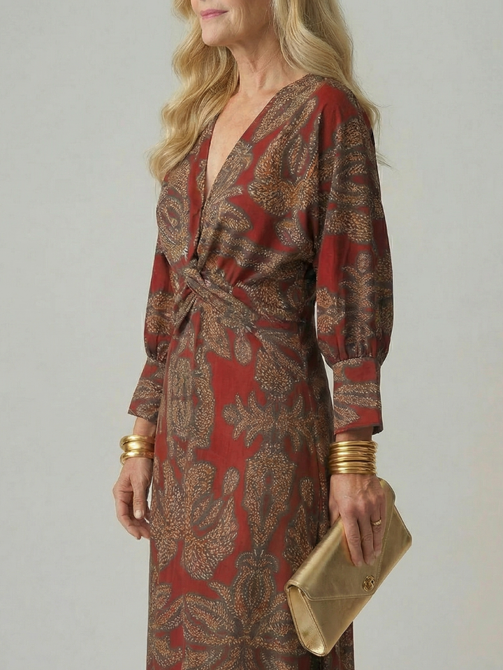 Auvelle | Robe Midi Wrap Naturelle Lune