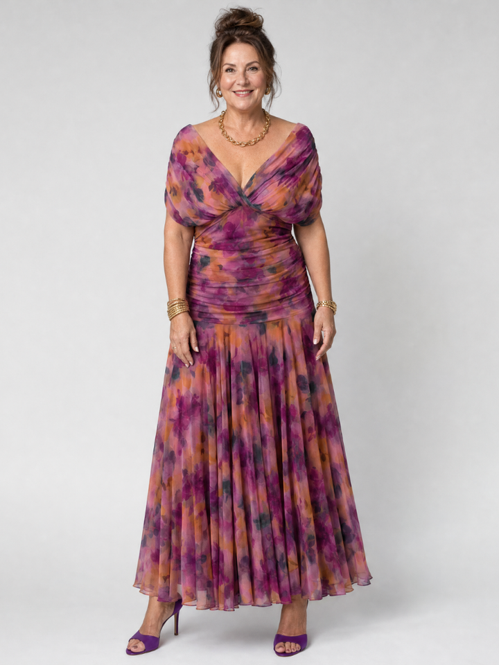 Auvelle | Robe Midi Décolletée