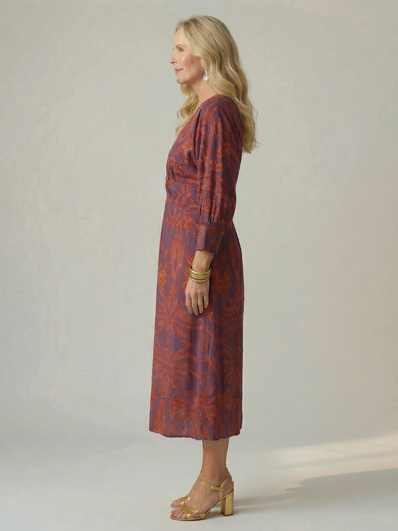 Auvelle | Robe Midi Wrap Naturelle Lune