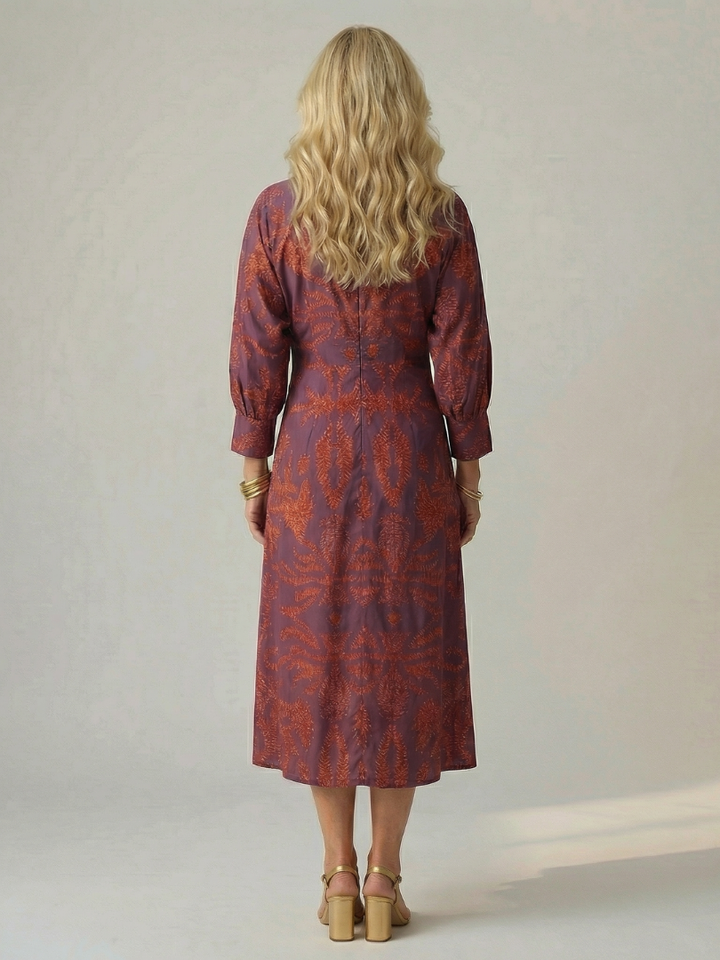 Auvelle | Robe Midi Wrap Naturelle Lune