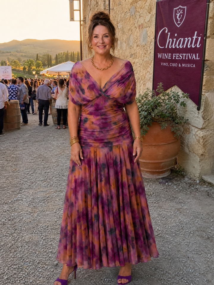 Auvelle | Robe Midi Décolletée