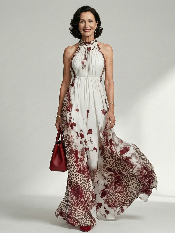 Auvelle | Robe Maxi Plissée Blanche Orlune