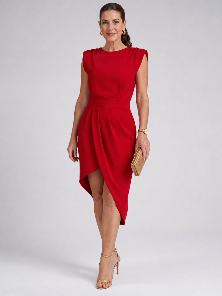 Auvelle | Robe Maxi à Encolure Carrée en Satin