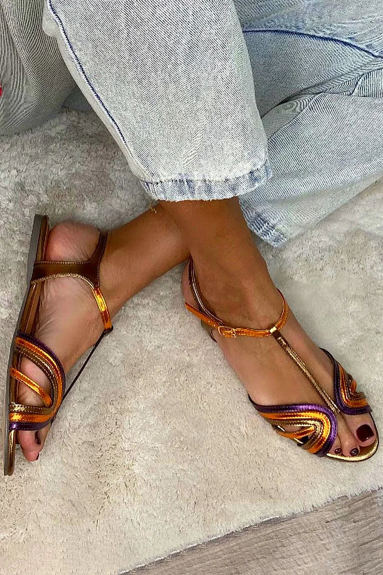 Viviana | Sandales d'été colorés avec bride à la cheville