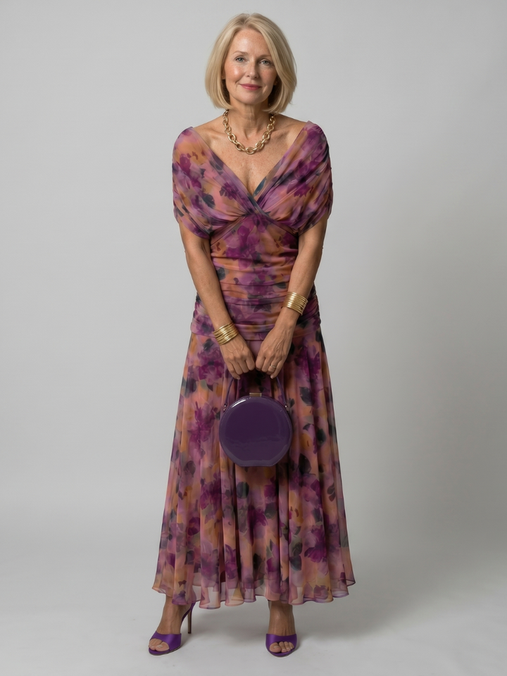 Auvelle | Robe Midi Décolletée