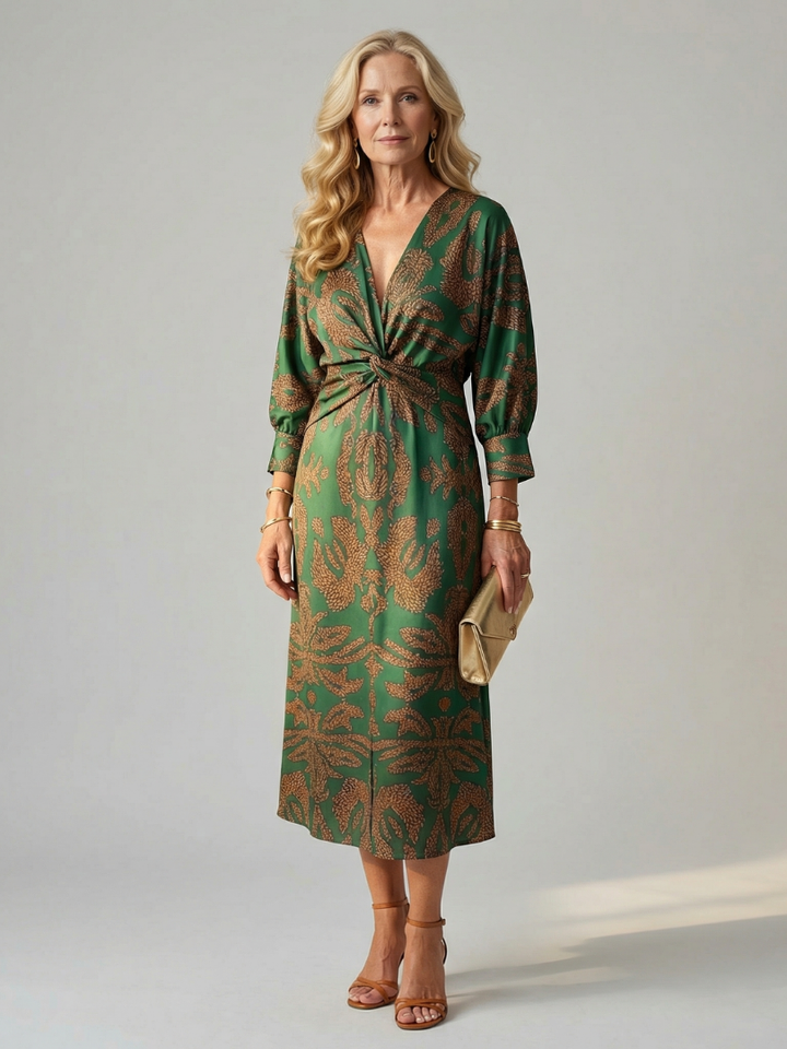 Auvelle | Robe Midi Wrap Naturelle Lune