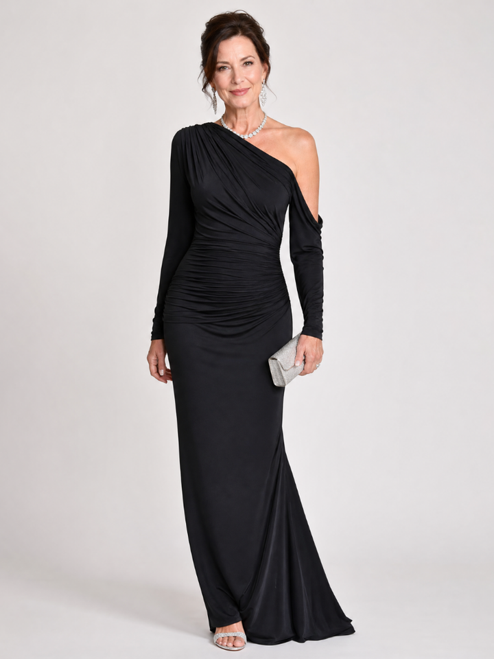 Auvelle | Robe Maxi Ruchée à Une Épaule