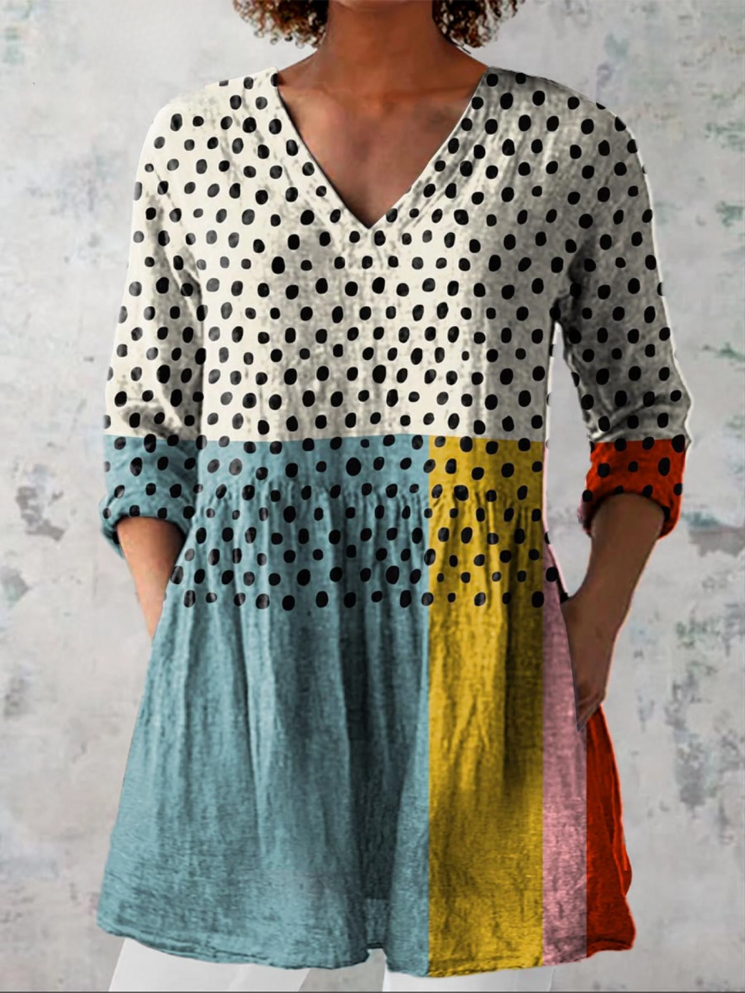 Valerie | Blouse longue à décolleté en V