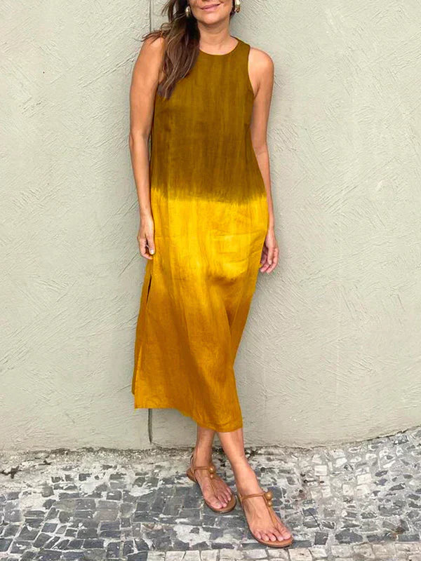María | Robe maxi fluide avec dégradé élégant