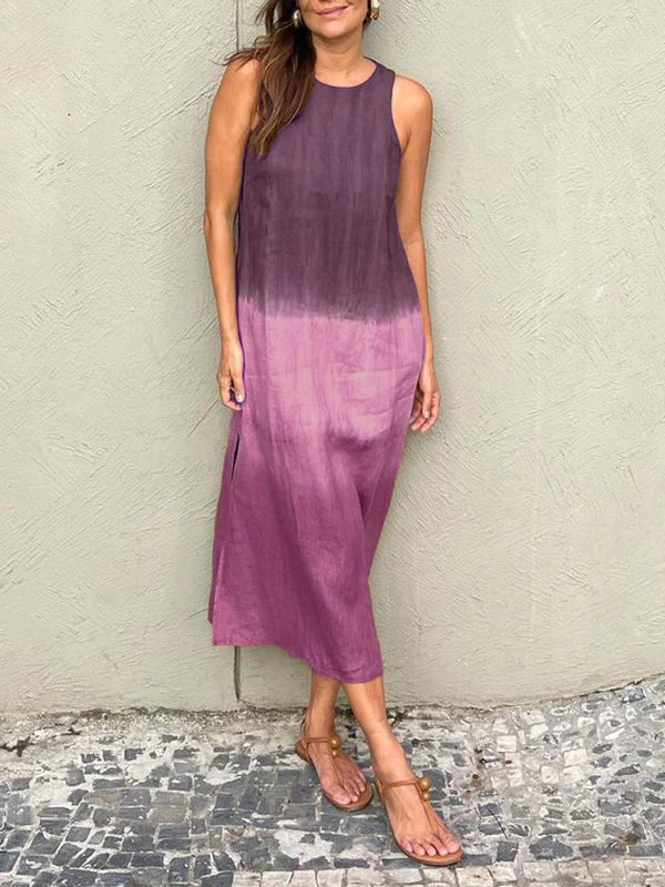 María | Robe maxi fluide avec dégradé élégant