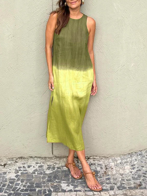 María | Robe maxi fluide avec dégradé élégant