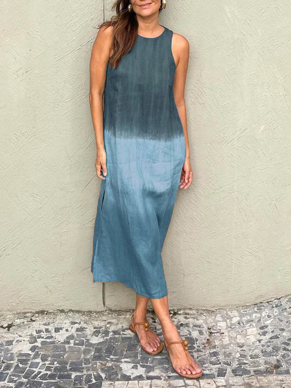 María | Robe maxi fluide avec dégradé élégant