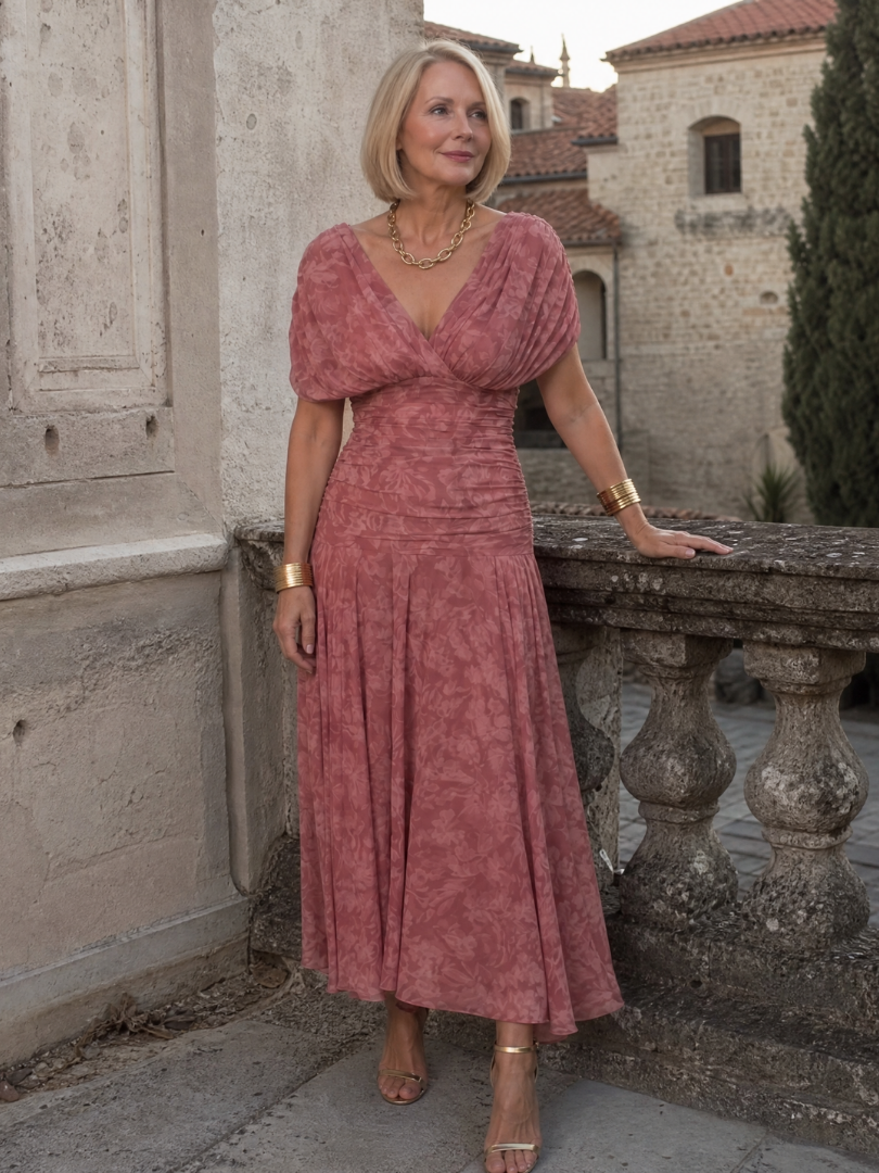 Auvelle | Robe Midi Décolletée