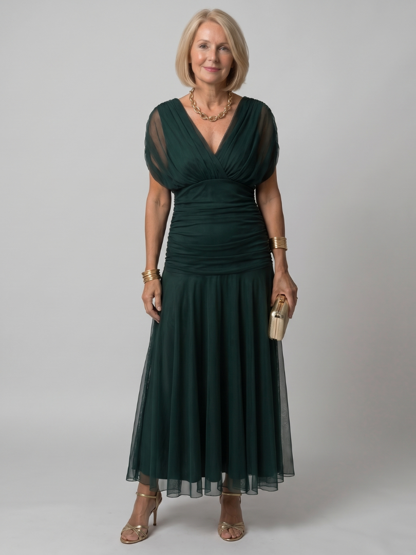 Auvelle | Robe Midi Décolletée