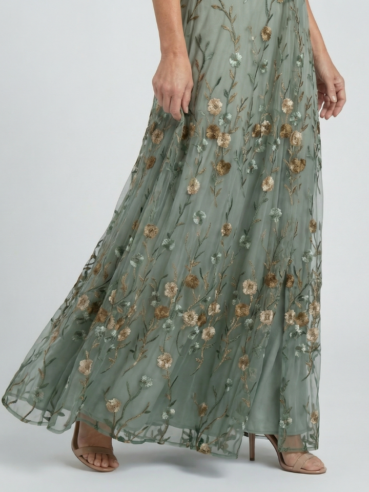 Auvelle | Robe Maxi Halter Bloom Flow Selora