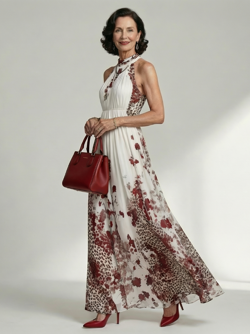 Auvelle | Robe Maxi Plissée Blanche Orlune