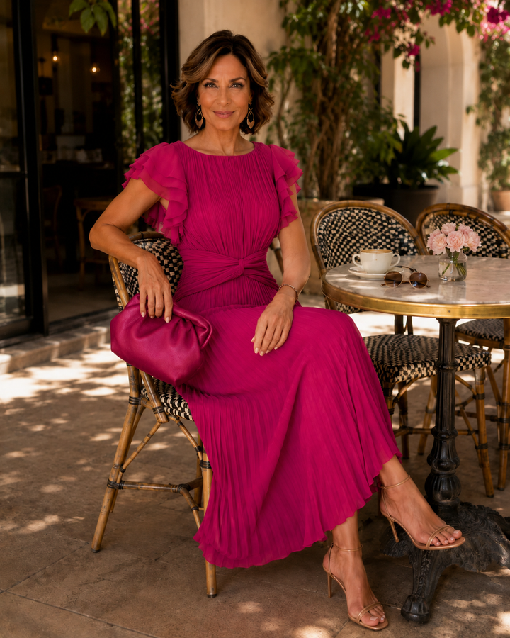 Anne | Robe Plissée Classique