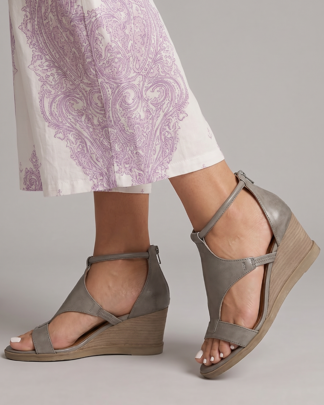 Auvelle | Sandales Confort à Talon Wedge Ouvert