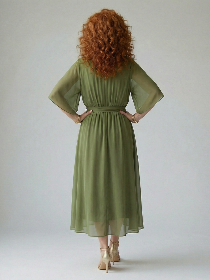 Auvelle | Robe Midi Drapée Elric