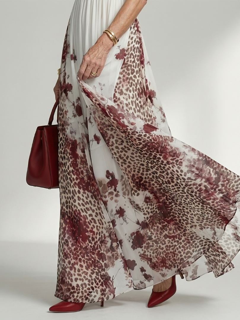 Auvelle | Robe Maxi Plissée Blanche Orlune