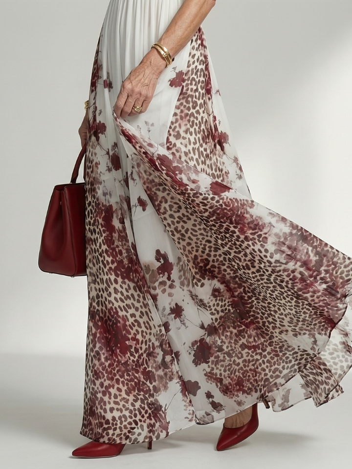 Auvelle | Robe Maxi Plissée Blanche Orlune