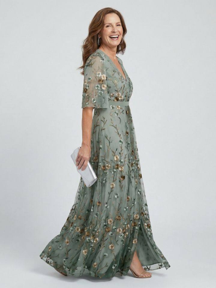 Auvelle | Robe Maxi Halter Bloom Flow Selora