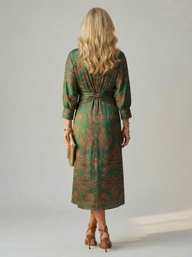 Auvelle | Robe Midi Wrap Naturelle Lune