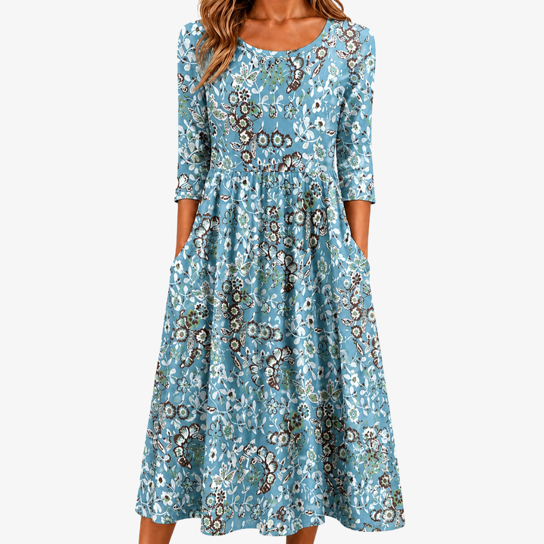 Robe Maxi Poche Jardin Côtier