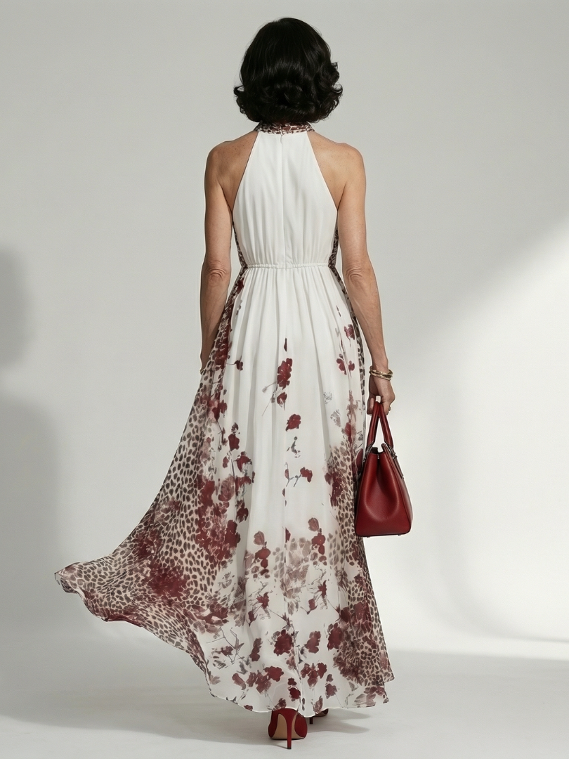 Auvelle | Robe Maxi Plissée Blanche Orlune