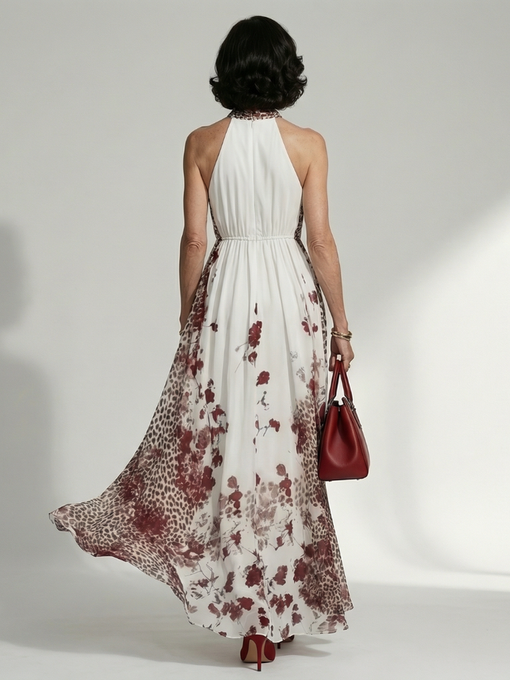 Auvelle | Robe Maxi Plissée Blanche Orlune