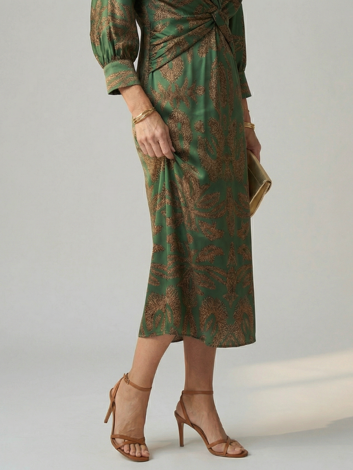Auvelle | Robe Midi Wrap Naturelle Lune