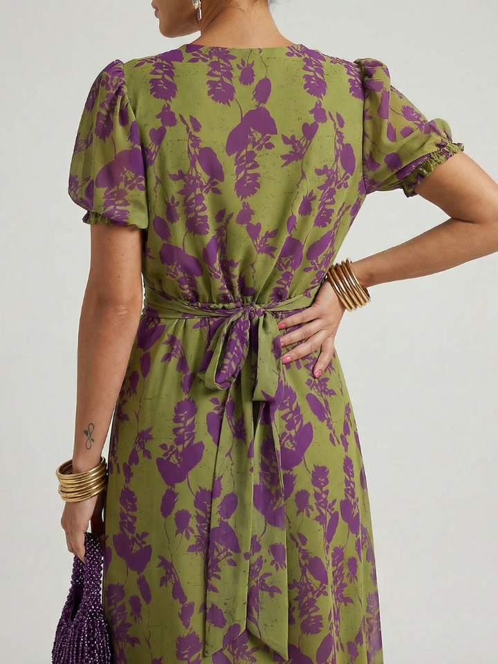 Auvelle | Robe Midi Florale Décontractée