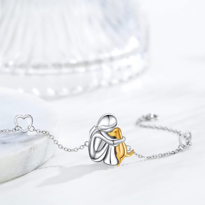 Lady™| Bracelet avec icône de chien
