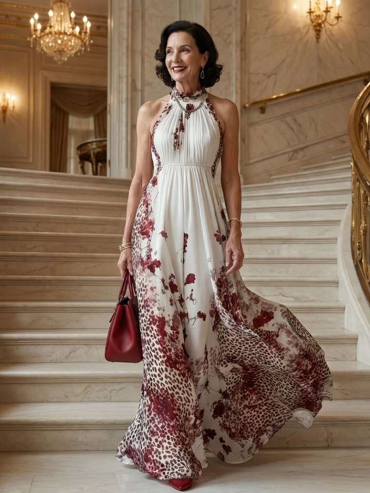 Auvelle | Robe Maxi Plissée Blanche Orlune
