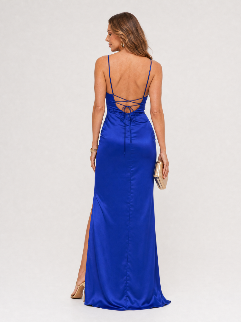 Auvelle | Robe Midi Drapée Asymétrique