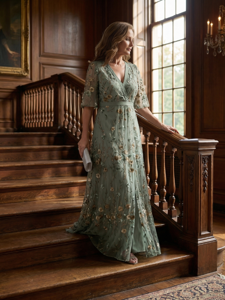 Auvelle | Robe Maxi Halter Bloom Flow Selora