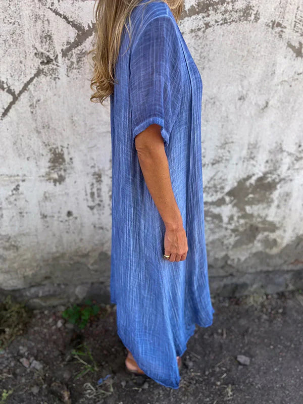 Marisol | Robe maxi ample avec décolleté en V et tombé fluide