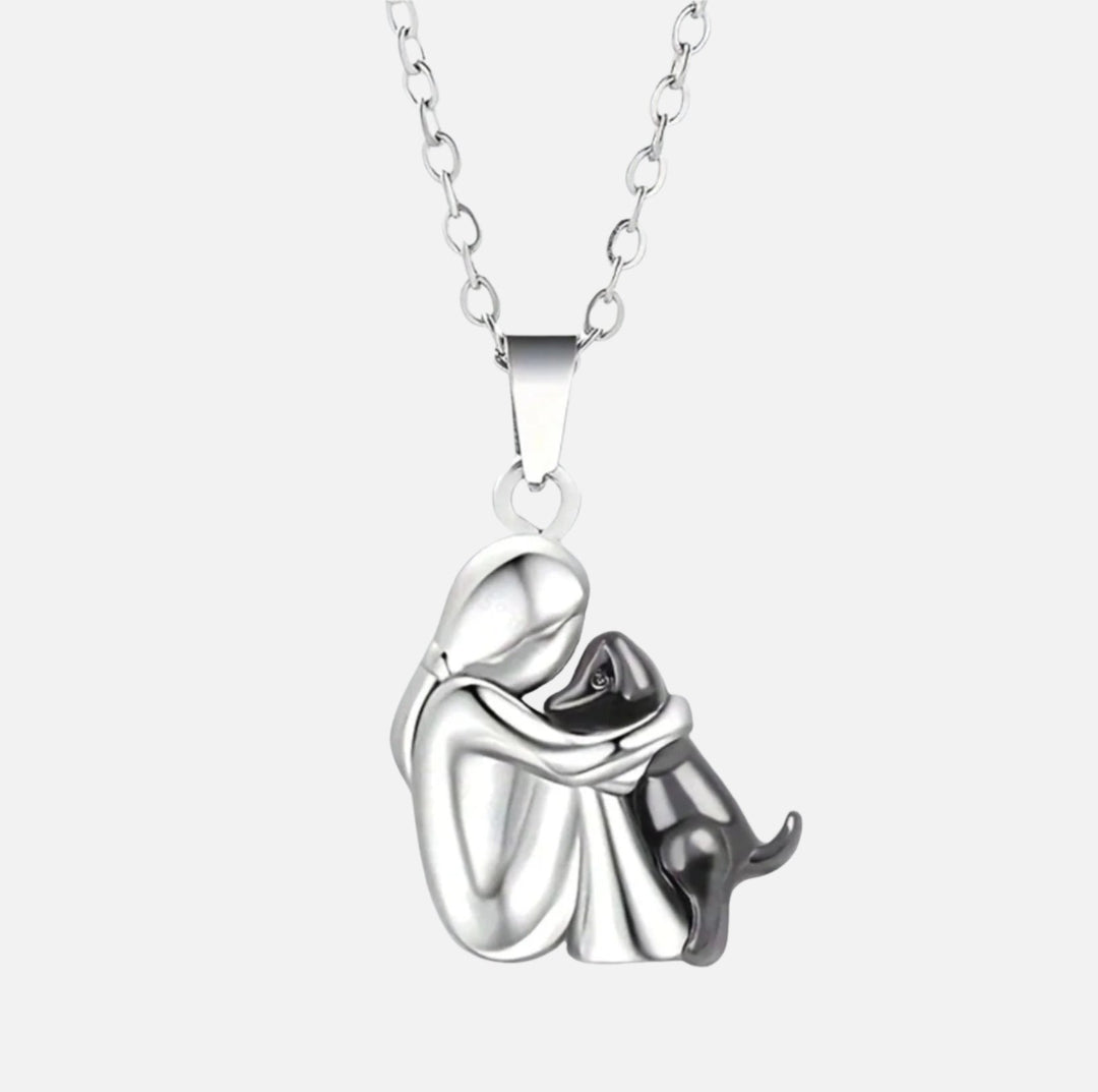 Olivia™| Collier en argent sterling 925 avec pendentif chien