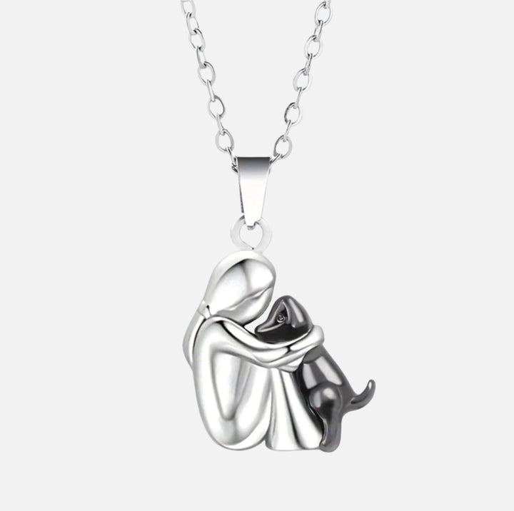 Olivia™| Collier en argent sterling 925 avec pendentif chien