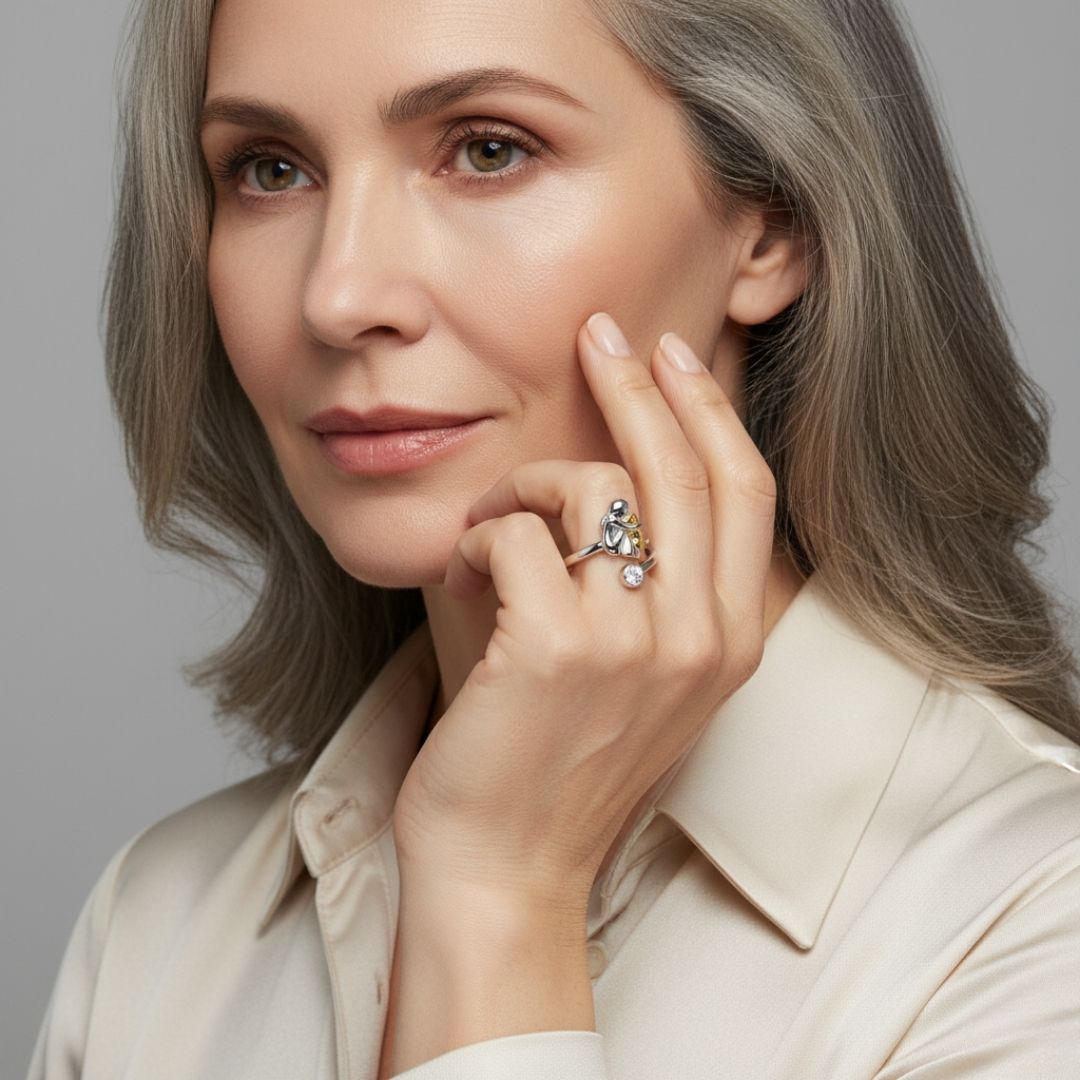 Rose™| Bague avec pierre