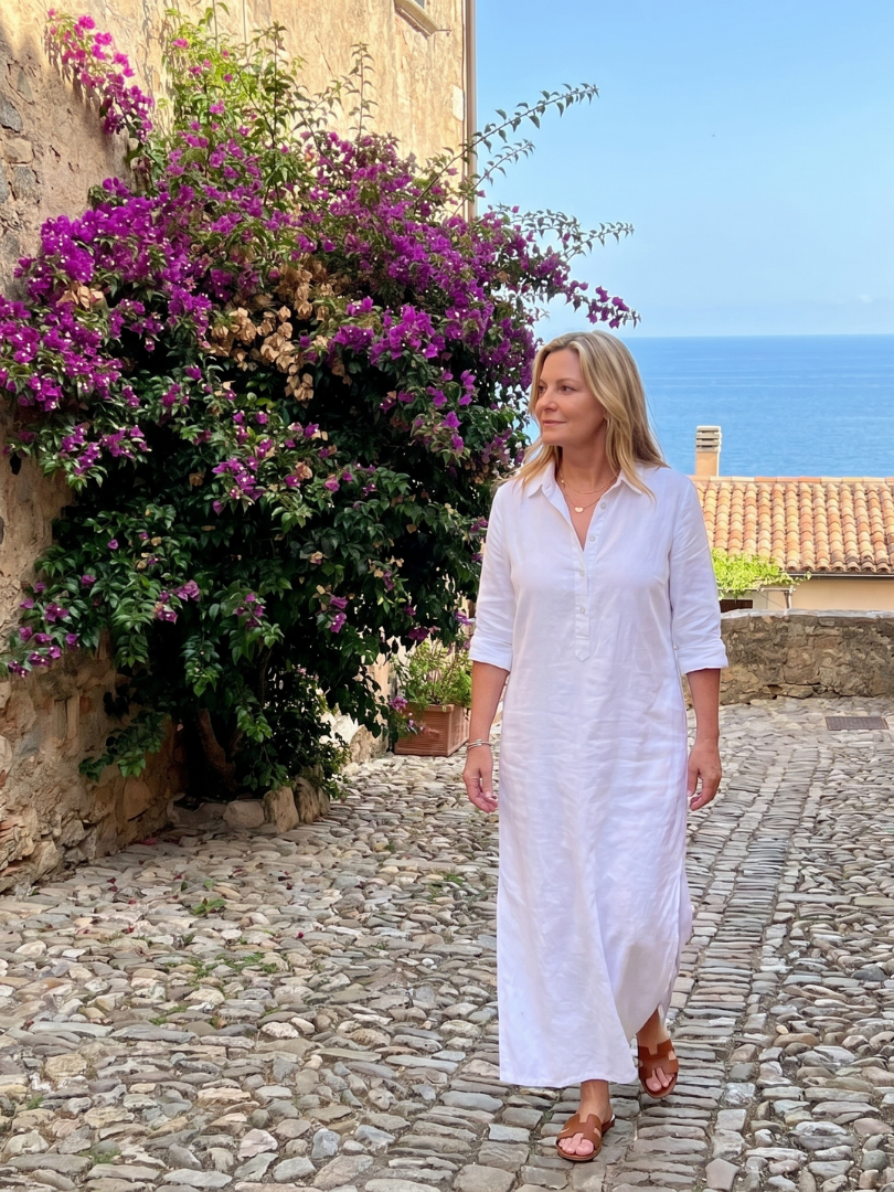 Auvelle | Robe Maxi à Manches Longues et Silhouette Détendue