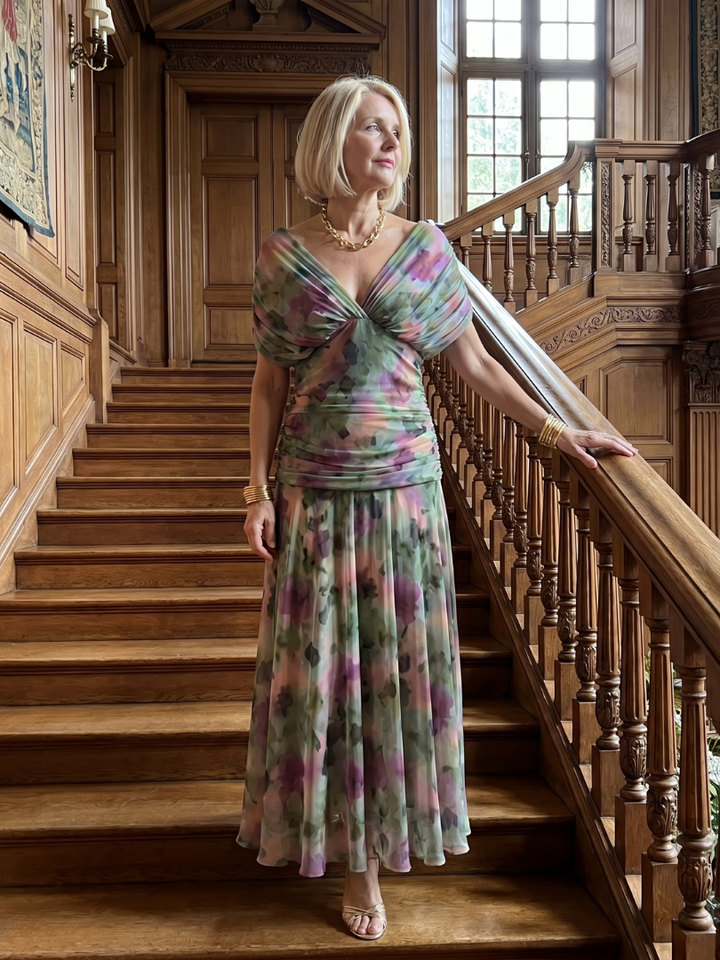 Auvelle | Robe Midi Décolletée