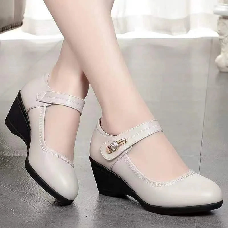 Pascale – Chaussures de confort à talons moyens élégantes