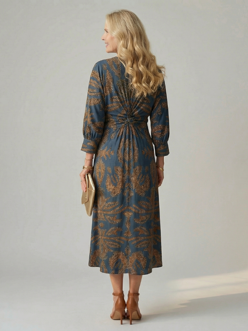Auvelle | Robe Midi Wrap Naturelle Lune