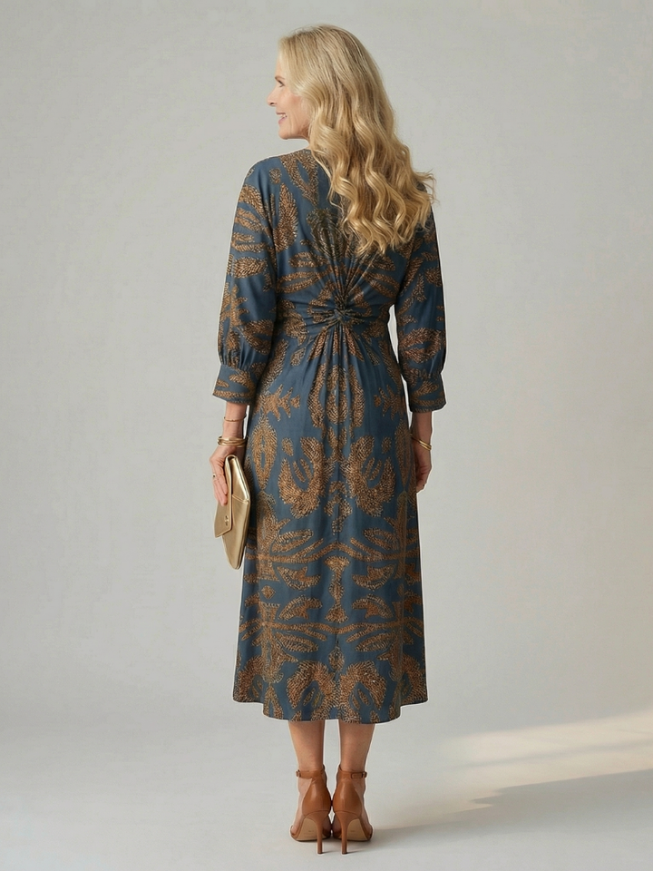 Auvelle | Robe Midi Wrap Naturelle Lune