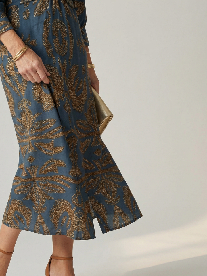 Auvelle | Robe Midi Wrap Naturelle Lune