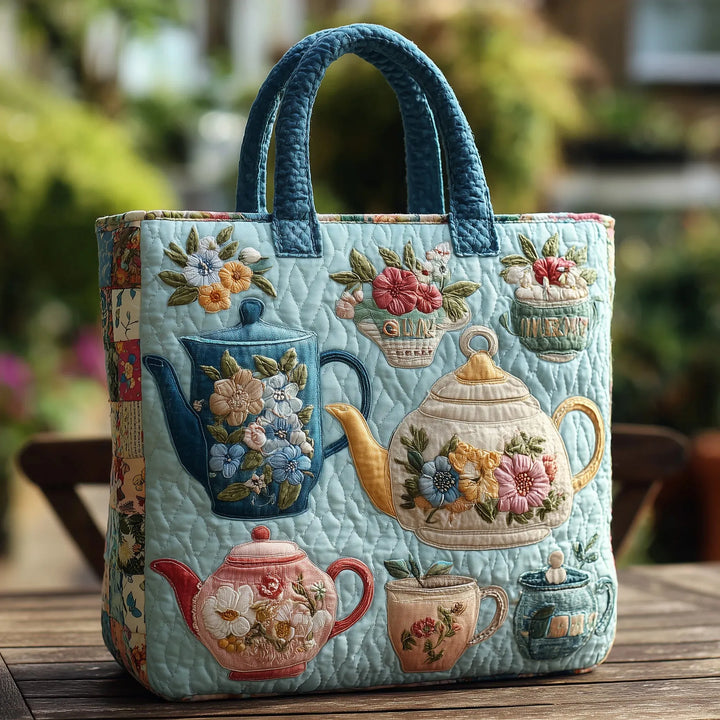 Sac matelassé - Motif Floral
